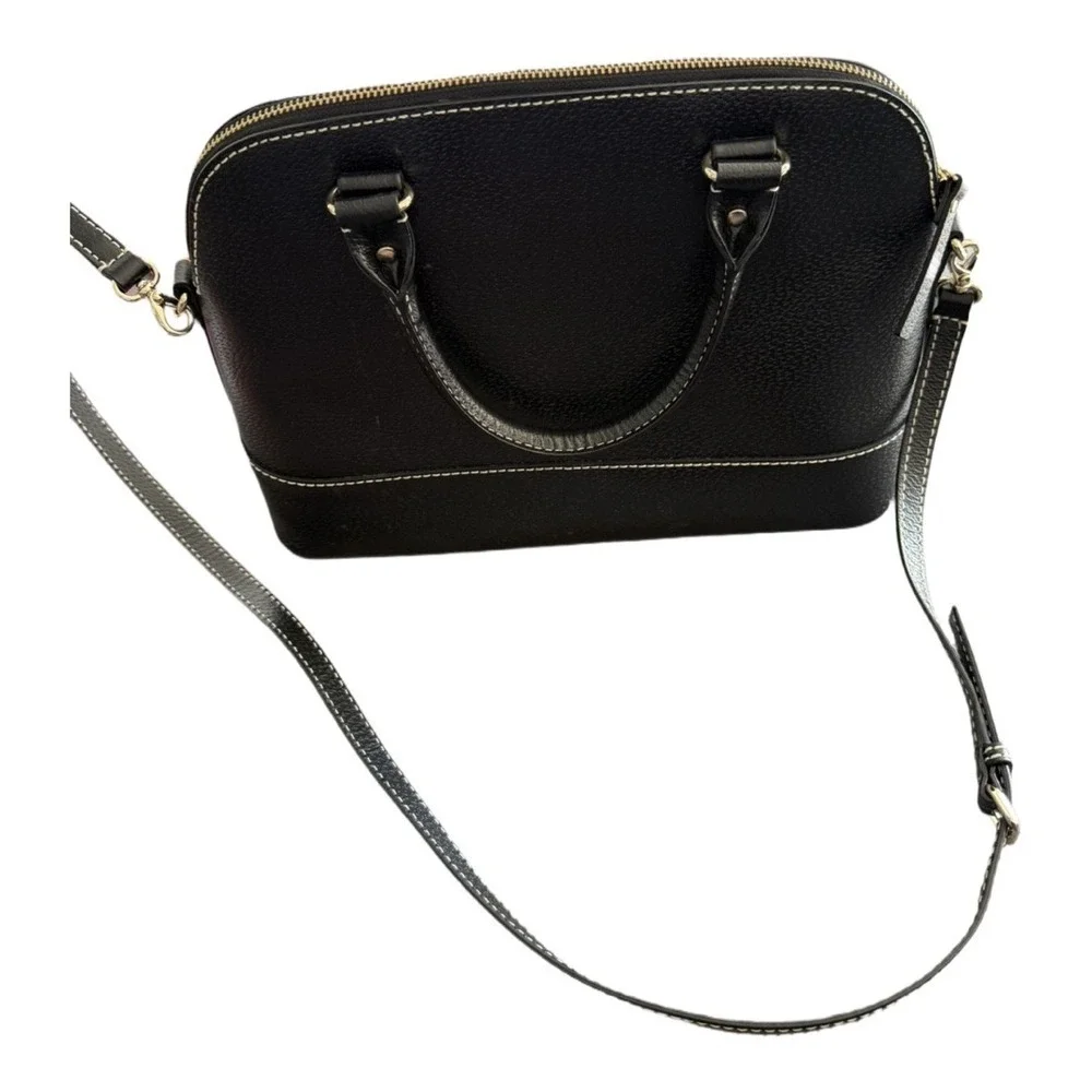 Kate spade Wellessley Black Leather Purse Satchel Bag Women Cross Body